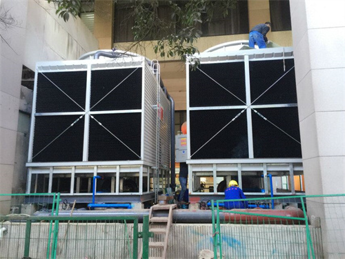 橫流冷卻塔各部件類型有多種還有哪些特點呢？(橫流式冷卻塔結構圖片)